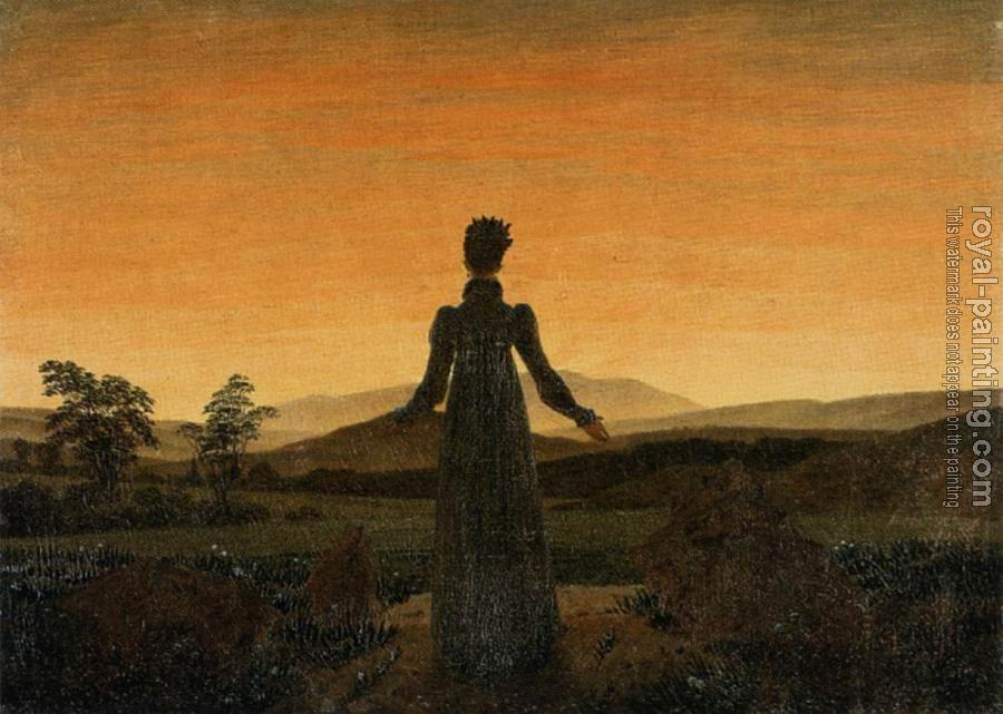 Caspar David Friedrich : Woman Before The Rising Sun